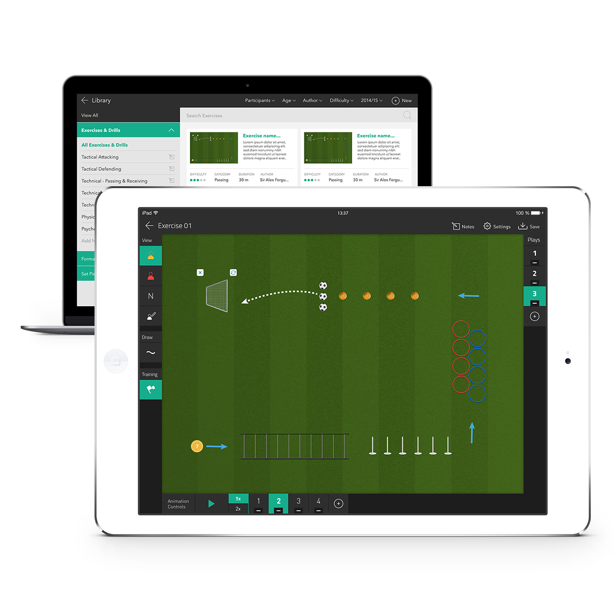 tactical analysis board soccer free