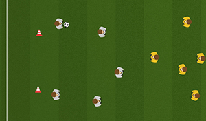 Center Cone Goals 1 - Tactical Soccer
