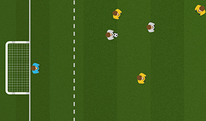 Dribbling End Zones - Tactical Boards Soccer