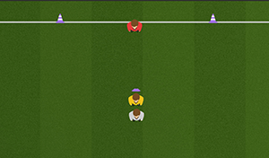 2 vs 1 Attacking - Tactical Boards Soccer