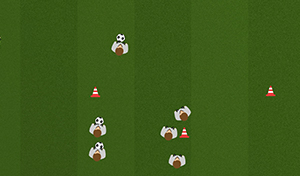 1 vs 1 Chase - Tactical Boards Soccer