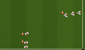 Pass and Shoot Sequence 20 - Tactical Boards Soccer
