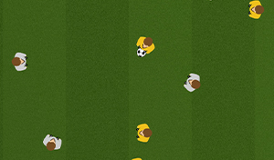 6 Goal Game with Sweeper - Tactical Boards Soccer
