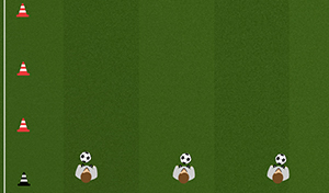 Line Dribble 2 - Tactical Boards Soccer