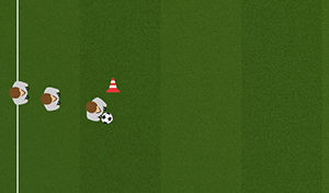 Diamond Dribble Pass 3 - Tactical Boards Soccer