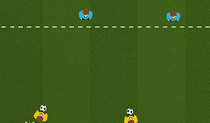 3 vs 2 Multi Ball Attack - Tactical Boards Soccer