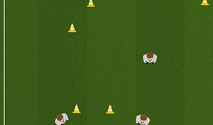 3 vs 3 Cone Goals - Tactical Boards Soccer