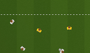 4 vs 2 Finishing Game - Tactical Soccer