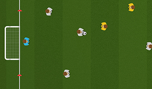 Four-goal-game-tactical-soccer