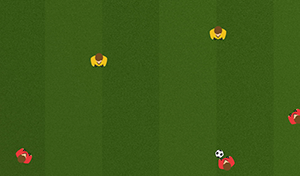3 vs 2 attacking 2 - Tactical Boards Soccer