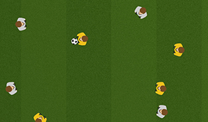 4 Goals + End Zones - Tactical Boards Soccer
