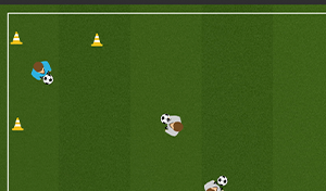 1 vs 1 Corner Goals - Tactical Boards Soccer